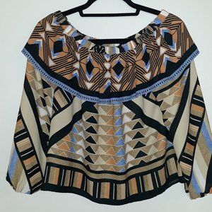 H&M Tribal Print Blouse